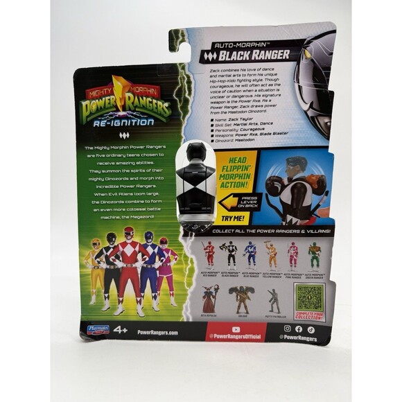 3 Mighty Morphin Power Rangers Re-Ignition Red Blue Black Action Figures 6" - Picture 14 of 16